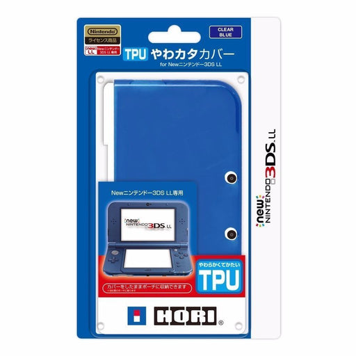 Hori Semi Hard Tpu Cover For Nintendo 3ds Ll Clear Blue - Japan Figure