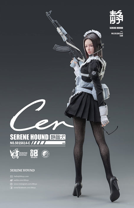 I8Toys Serene Hound Serie 501S614 C Cerberus Maid Corps Cell 1/6 Scale Pvc &amp;Amp; Silizium &amp;amp; Metallbemalte Actionfigur