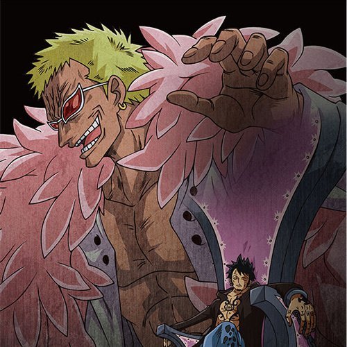 Ichiban Kuji Japan One Piece Colosseum Battle Edition E Award Clear Poster Doflamingo Single Item