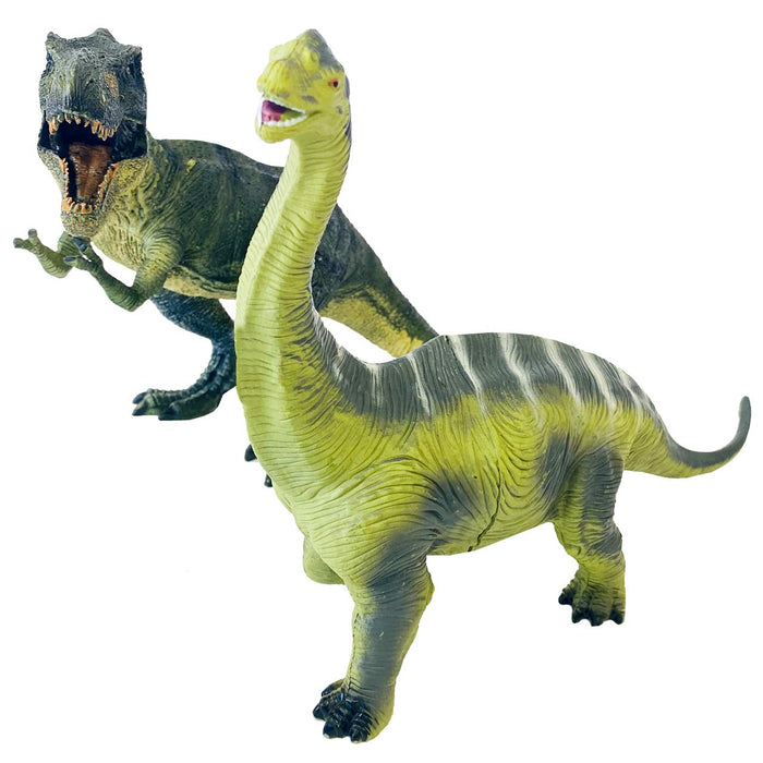 Izu Shaboten Honpo T-Rex &amp; Brachiosaurus Spielzeug 2er-Pack mit Zubehör