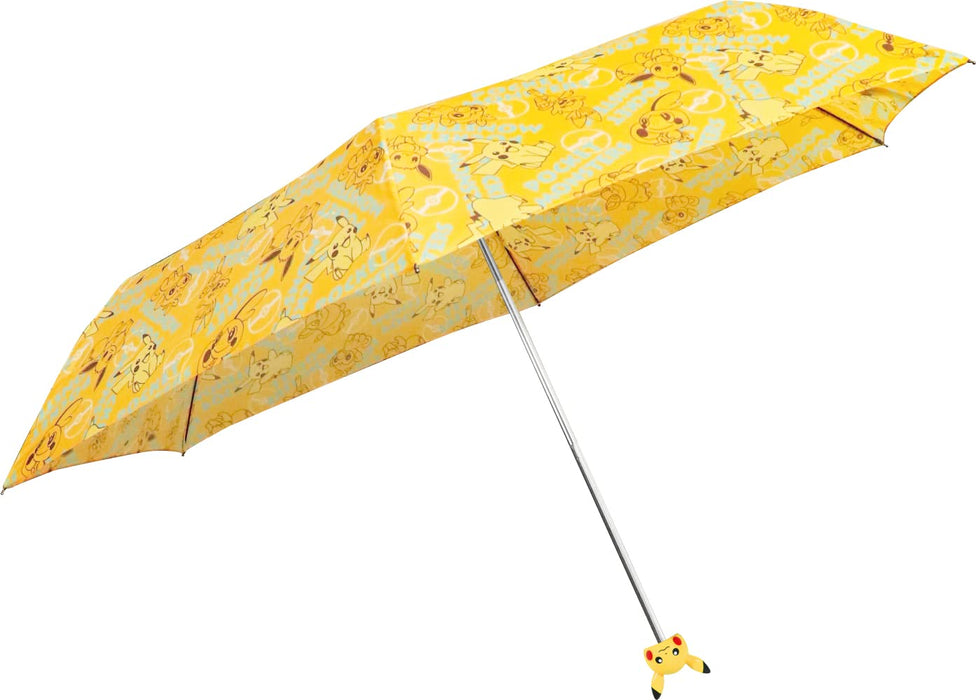J'S PLANNING Pokemon Character Icon Handle Folding Umbrella 'Monster Ball' Light Yellow