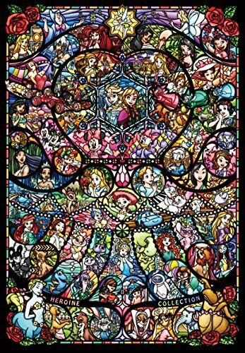 Jigsaw Puzzle Disney & Disney Pixar Heroine Collection Stained Glass 2