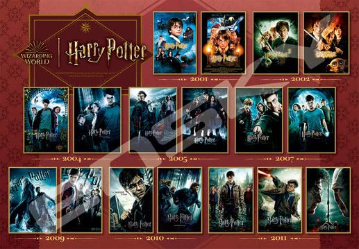 Ensky 1000T-342 Harry Potter Movie Poster Collection Jigsaw Puzzle 1000 Pieces - Made In Japan