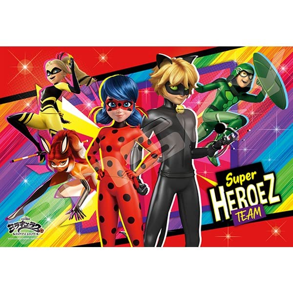 ENSKY 108-L776 Puzzle Miraculous : Contes de Ladybug &amp; Chat Noir Super Heroez Team 108 L-Pieces