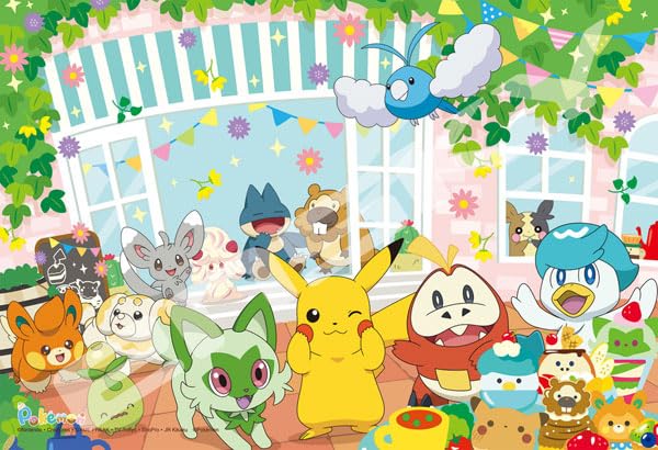 Ensky Jigsaw Puzzle 108 Pieces: Pikachu'S Cafe Party From Japan