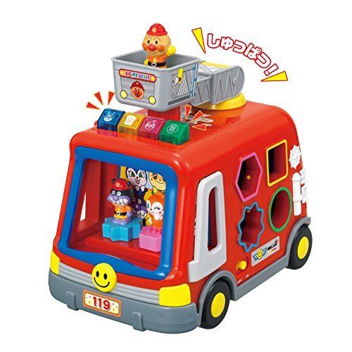 Joypalette Anpanman Sounds And Lights And Plenty Of Hands! Dx Puzzle Fire Engine