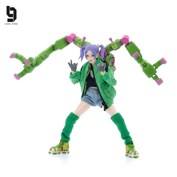 Joytoy Kyukyusha Chaos Frontier Hacker &amp;quot;Candy Frog&amp;quot; PVC &amp; Ampere im Maßstab 1:12 ABS bemalte Actionfigur