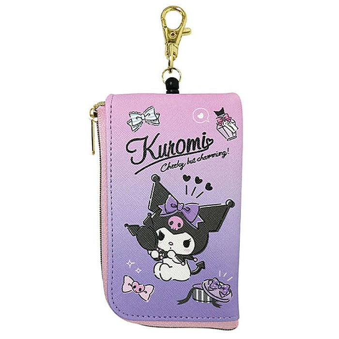 K Co Sanrio Kuromi Pass Case Key Case H130xW85xD15mm CKPS1-Ku