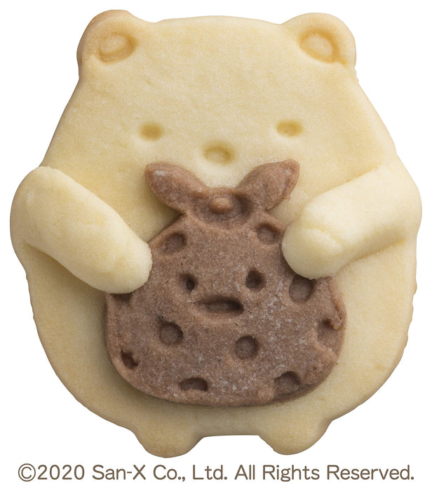 Kai Corporation Facial Expression Cookie Cutter Set Sumikko Gurashi Shirokuma Made In Japan - Dn0501