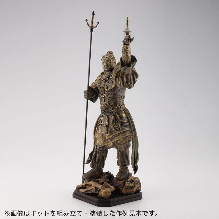Kaiyodo Art Pla Art Pla Shitenno Statue Tamonten Höhe ca. 160 mm Maßstabsloser, unbemalter, unmontierter Kunststoffmodellbausatz Ap009
