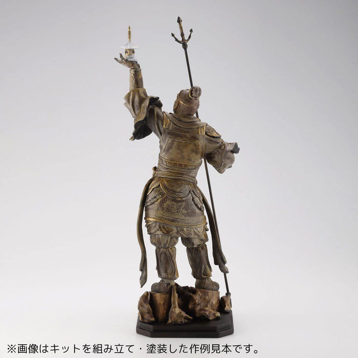 Kaiyodo Art Pla Art Pla Shitenno Statue Tamonten Höhe ca. 160 mm Maßstabsloser, unbemalter, unmontierter Kunststoffmodellbausatz Ap009