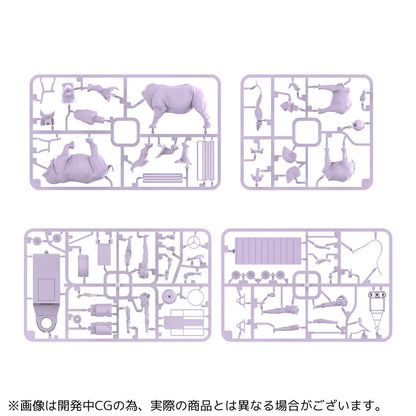 Kaiyodo Art Plastic Art Pla Keeper White Rhinoceros Set Unpainted Unassembled Model Kit Japan Ap006- Japan Figure Store - #1 Bring To You The Best Japanese Goods