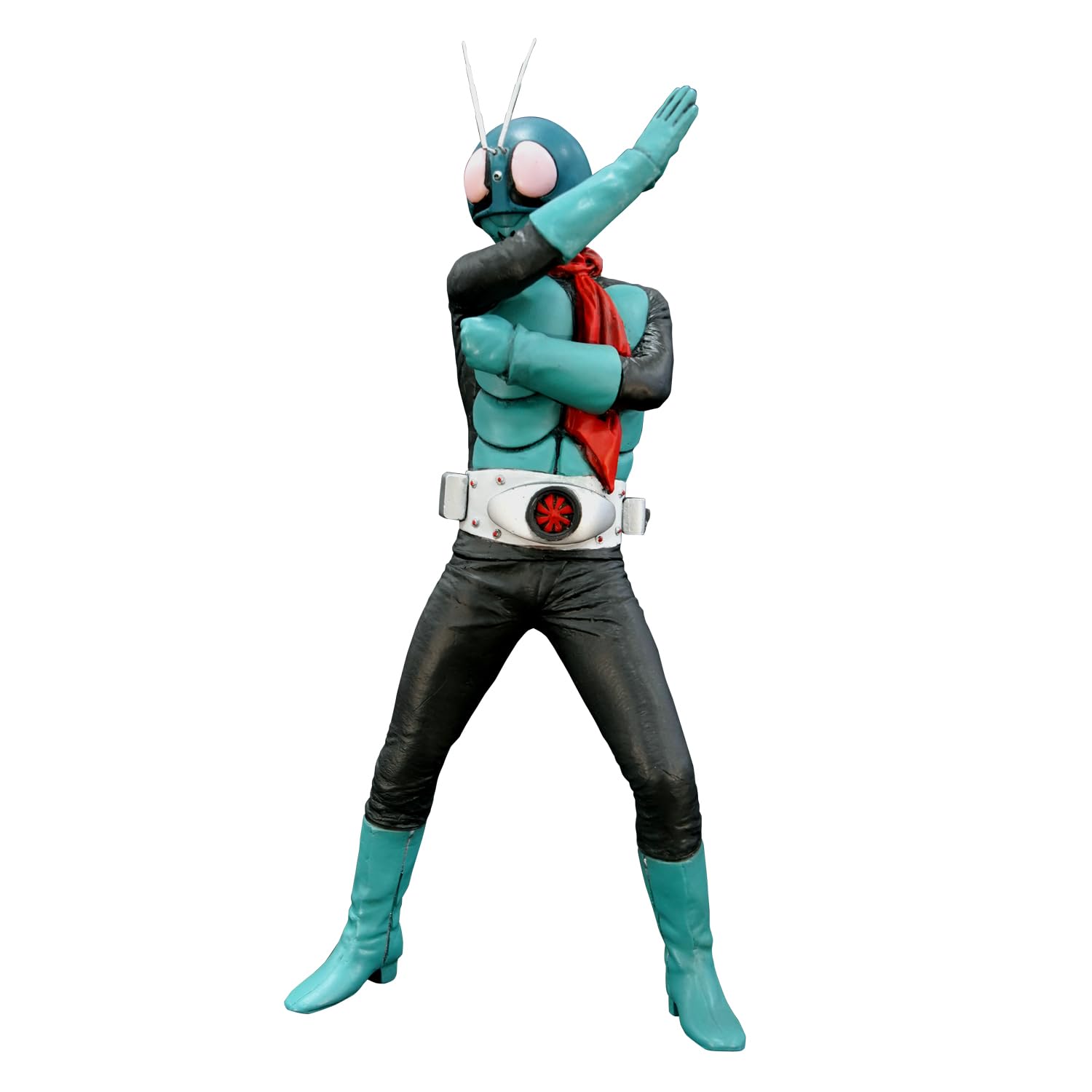 Kamen Rider 1 1/8 Soft Vinyl Kit Reprint Kaiyodo Japan 1/8 Scale 21Cm Unpainted Assembly