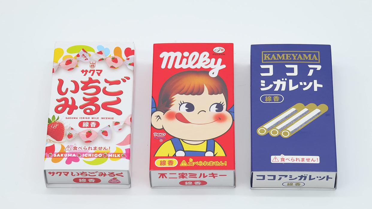 Eirakuya Japan Kameyama Collaboration Incense - Milky Strawberry Milk Cocoa Cigarette