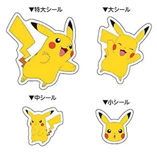 KamioJapan Pokemon Stickers 4 Size Pikachu 007320