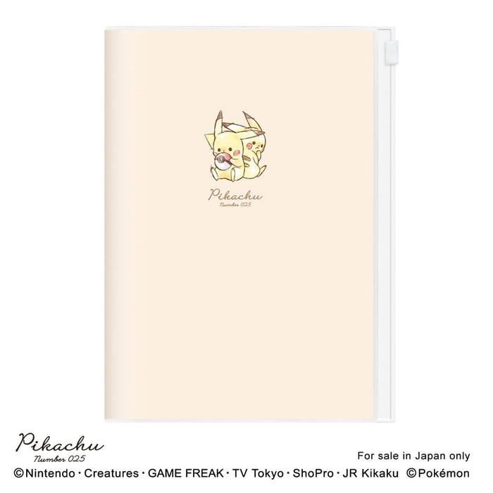 Kamio Japan Pokemon Pikachu Notebook 2023 B6 Weekly Slider Pocket 301540 (à partir de décembre 2022)