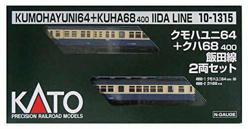 Kato 10-1315 Kumohayuni 64, Kuha68-400 Iida Line 2 Cars Set N Scale - Japan Figure