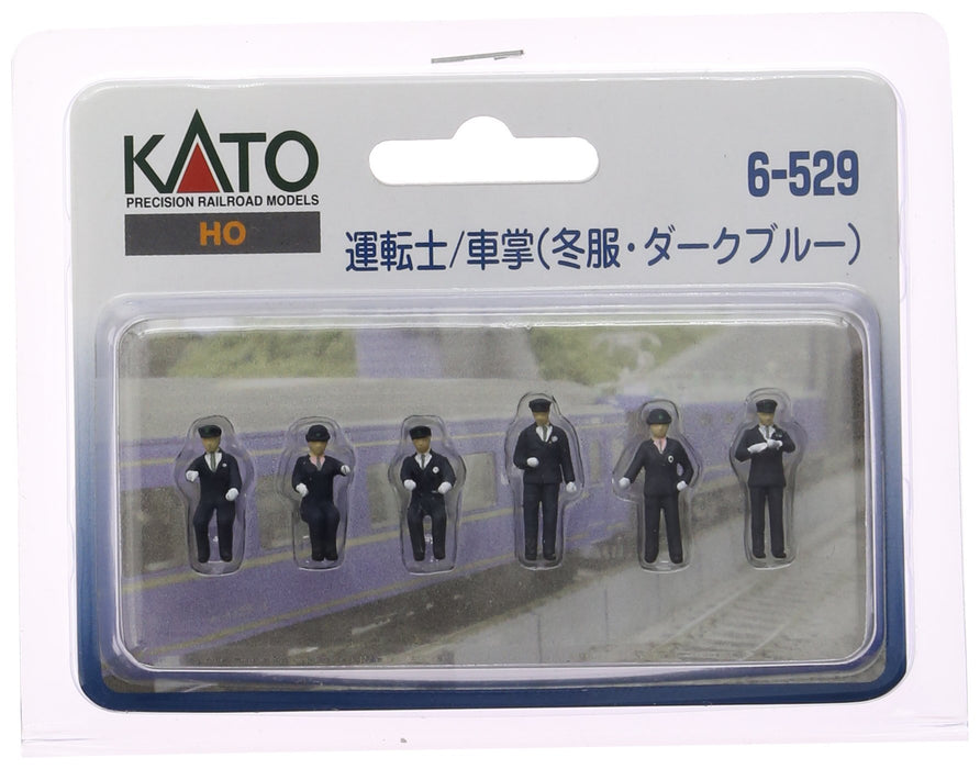 Kato HO Gauge 6-529 Winter Attire Driver and Conductor in Dark Blue