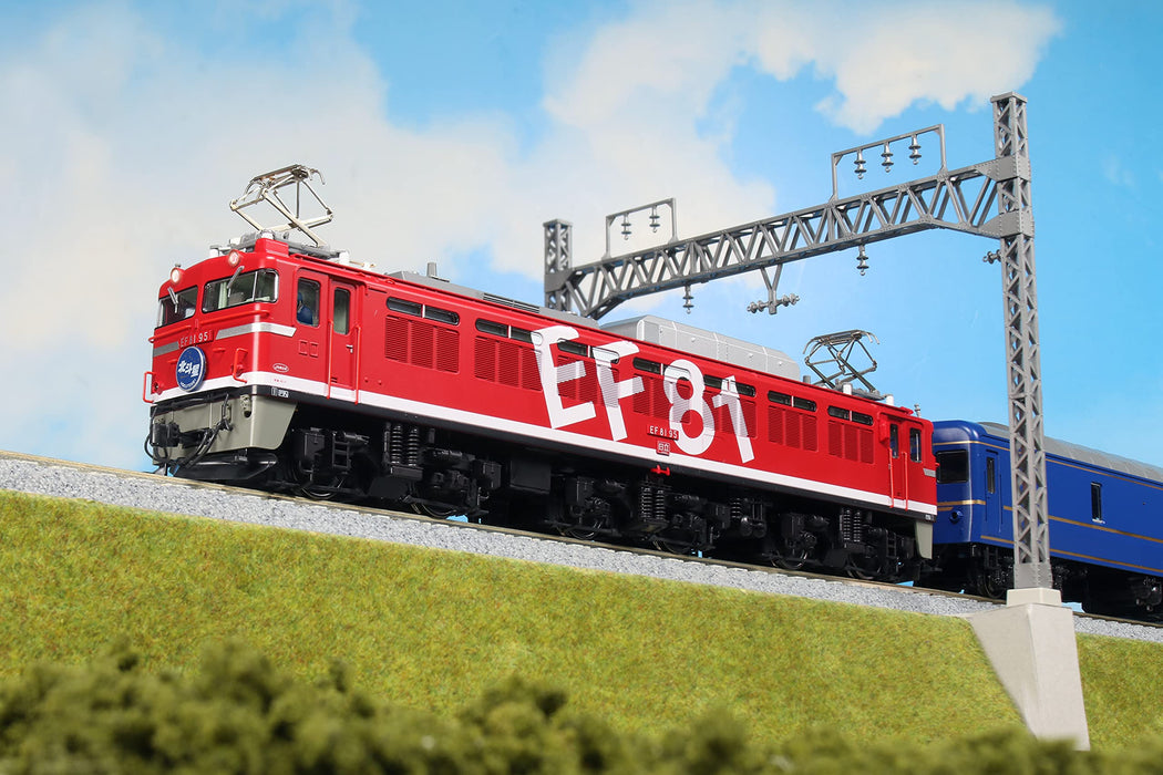 Kato Red Electric Locomotive 1-322 HO Gauge Ef81 95 Rainbow Paint Railway Model