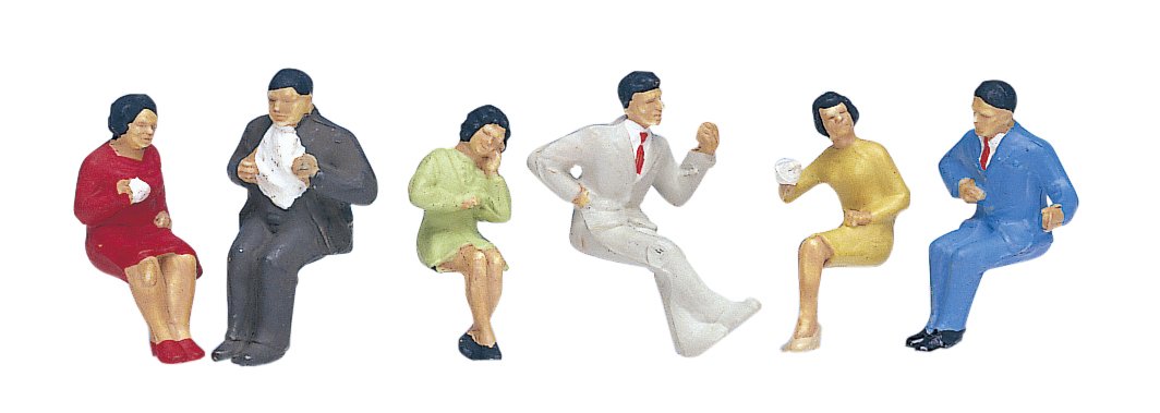 Kato Ho Diorama Supplies - 6-510 Gauge Sitting Person Pack of 5