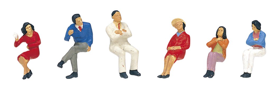 Kato HO Gauge Seated Figures 2 6-502 - Diorama Supplies for Model Trains