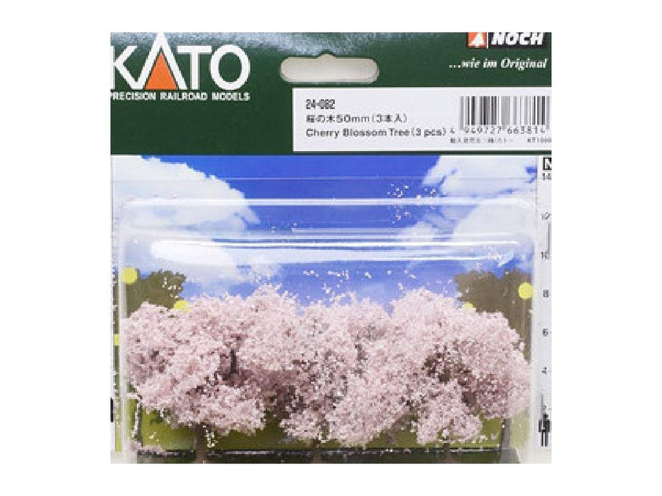 Kato N Gauge Cherry Tree 50mm Diorama Accessories - 3 Piece Set