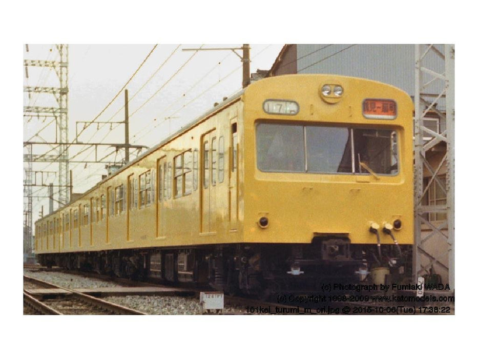 Kato N Gauge 3-Car Set 10-1247 Série 101 Train miniature de la ligne Tsurumi