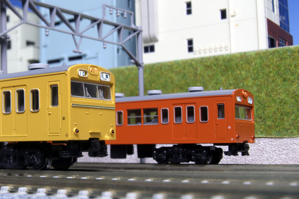 Kato Spur N 103 Serie 3-Wagen-Set Canary Intermediate 10-1744D Eisenbahn-Modellzug