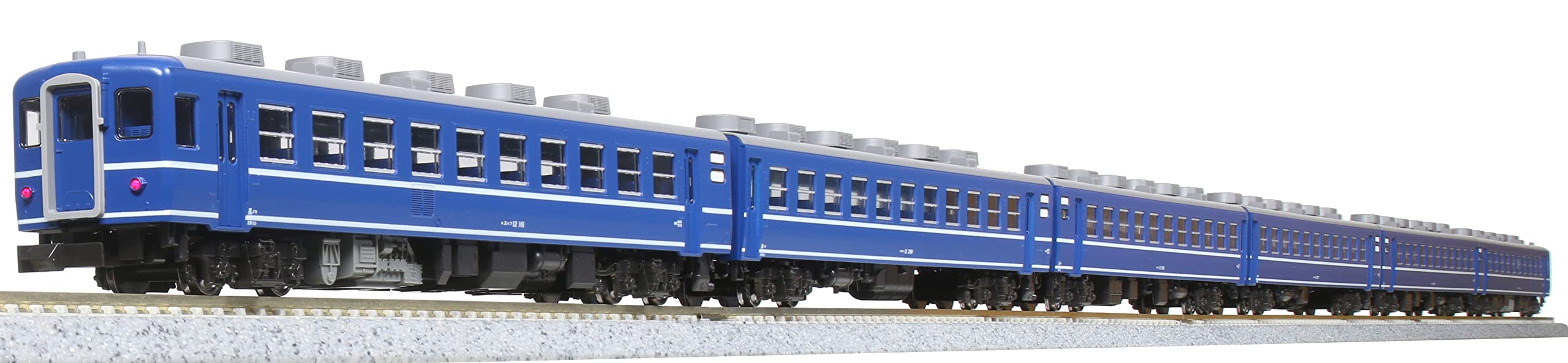 Kato N Gauge 7 Car Set - JR East Takasaki Passenger Model 10-1720 in Blue