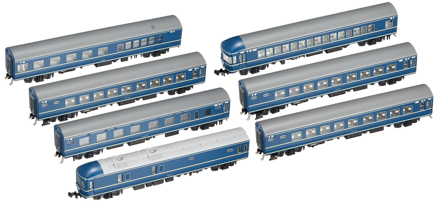 Kato Spur N 20 Serie Sleeper Express Japanisches Meer 7-Wagen-Eisenbahnmodell 10-1352