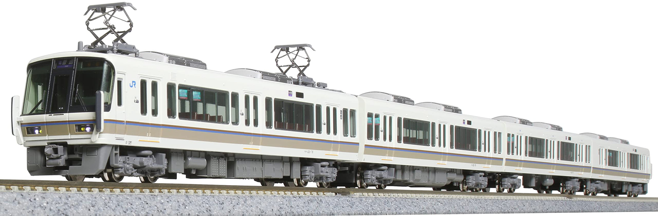 Kato N Gauge 221 Series 4-Car Train Model Set Renouvellement Voiture Sagano Line 10-1581