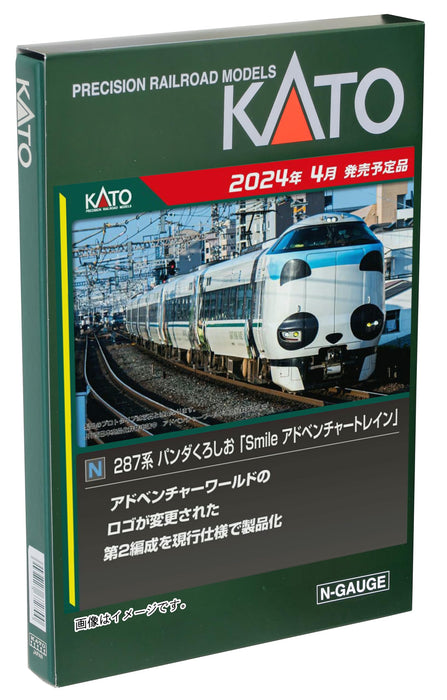 Kato N Gauge 287 Series Panda Kuroshio 6-Car Set 10-1847 Train Model