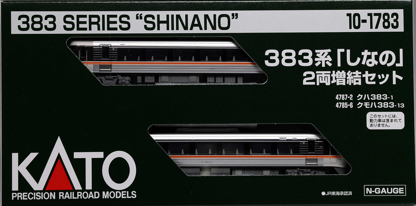 Kato Shinano 2-Car Add-On Set 383 Series N Gauge 10-1783 Railway Model Train