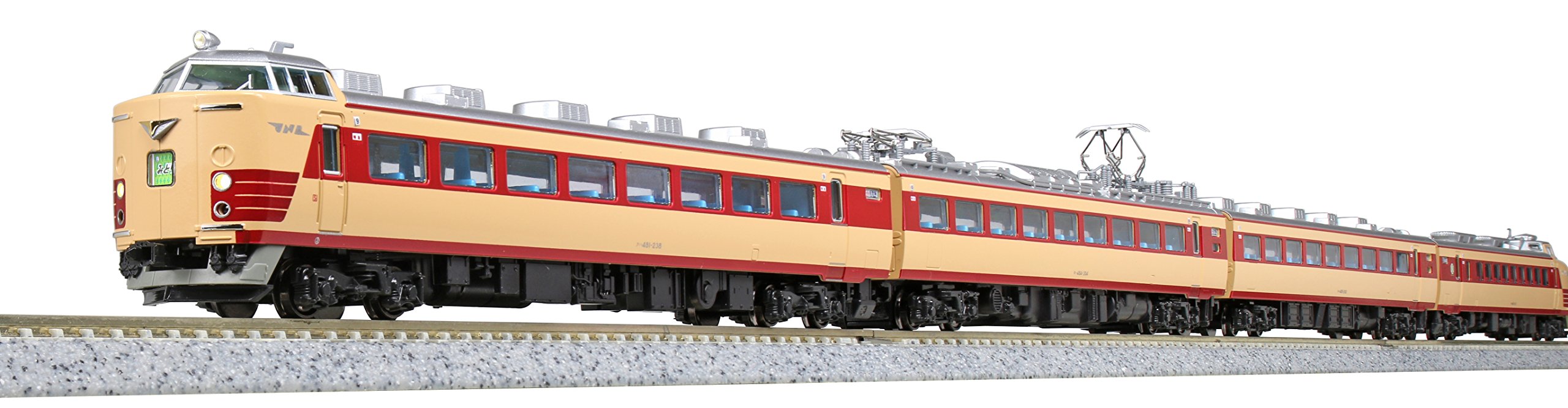 Kato N Gauge 485 Series 4-Car Midori Limited Express Set Model Railway Train 10-1480