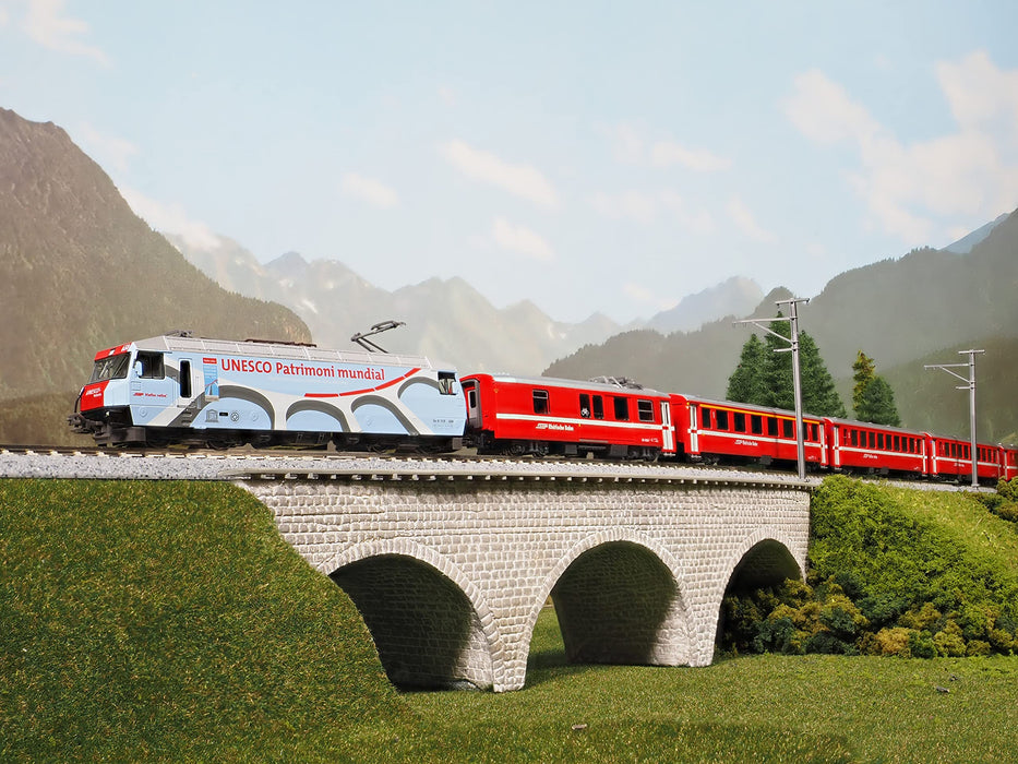 Kato N Gauge UNESCO Electric Railway Model - Ge4/4-Iii Alps Locomotive 3101-3