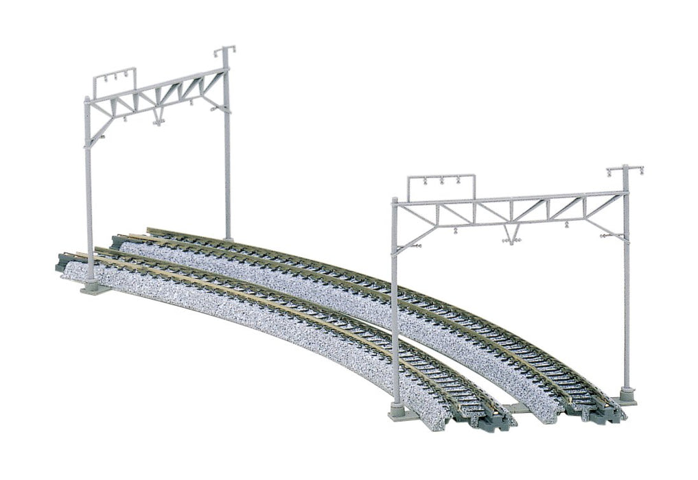Kato Railway Model Supplies - N Gauge Double Track Overhead Line Pole Set of 8