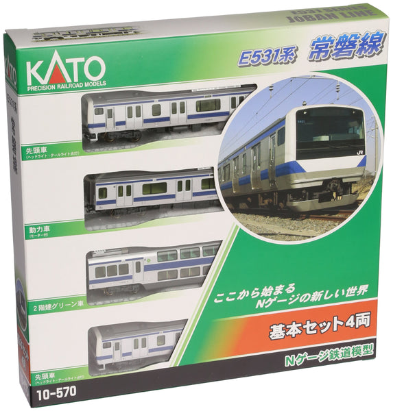 Kato N Gauge E531 Series Basic 4-Car Set - 10-570 Railway Model Joban