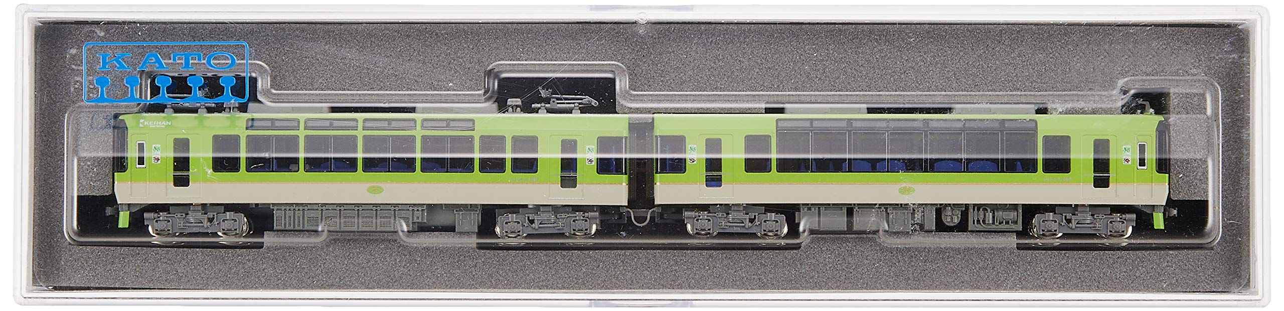 Kato N Gauge 900 Series Eizan Electric Railway Model Train - Blue Maple Green