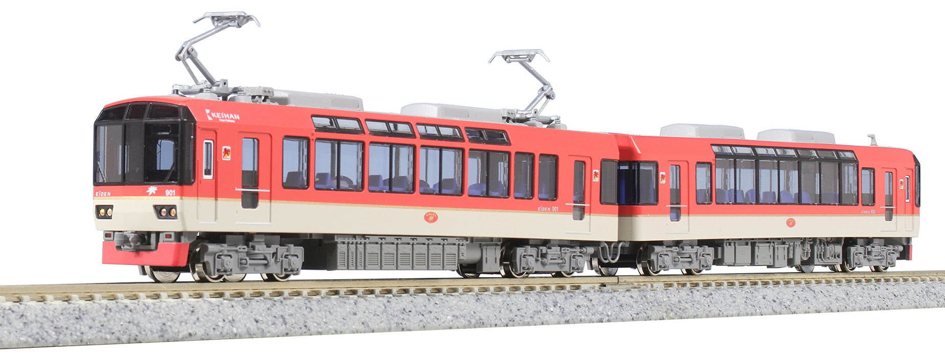 Kato Kirara Red Model Train - N Gauge Eizan Electric Railway 900 Series