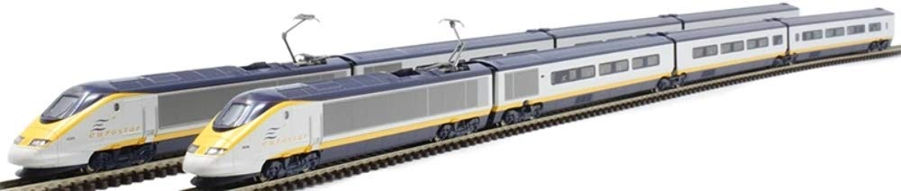 Kato Spur N 10–1295 Eurostar 8-Wagen-Eisenbahn-Modelleisenbahn-Set