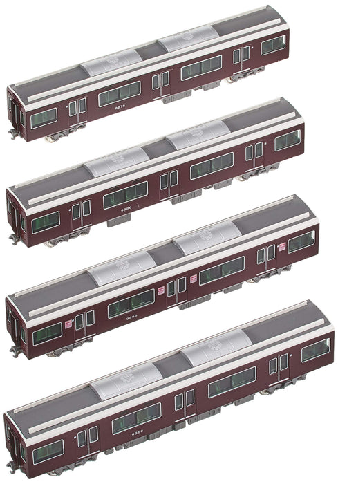 Kato N Gauge 4 voitures Hankyu série 9300 ensemble d'extension de ligne Kyoto modèle de train ferroviaire