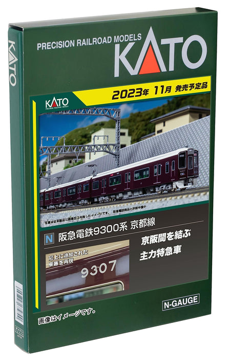 Kato N Gauge 4-Car 9300 Series Hankyu Corporation Kyoto Line Model Train Set 10-1823