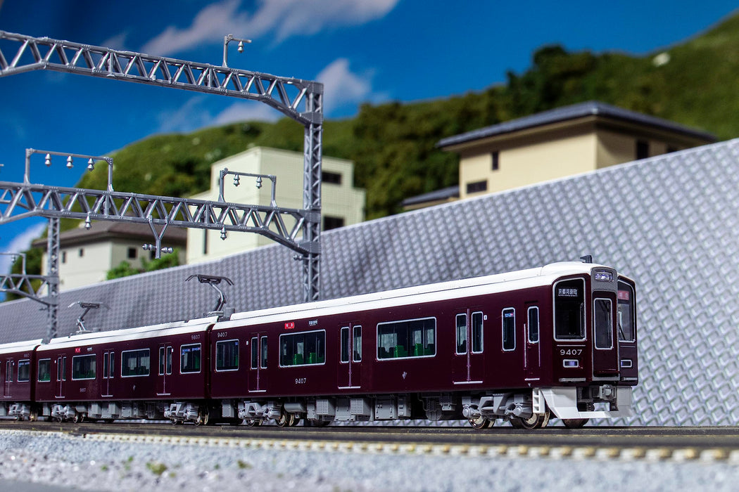 Kato N Spur 4-Wagen 9300 Serie Hankyu Corporation Kyoto Line Modelleisenbahn-Set 10-1823