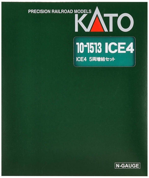 Ensemble complémentaire de 5 voitures Kato N Gauge, modèle 10-1513, train ferroviaire - Série Ice4