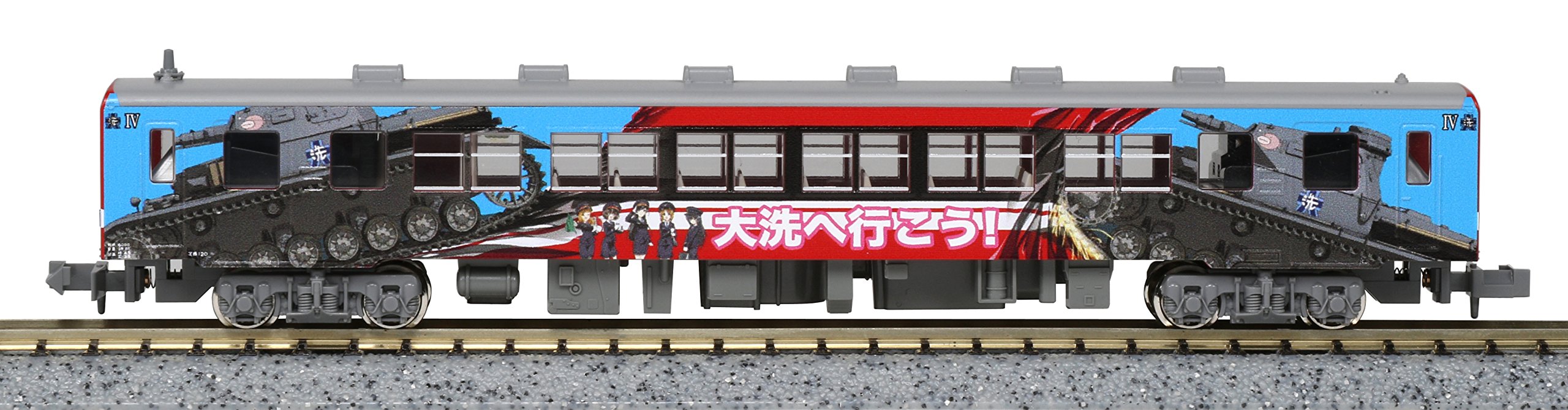 Kato Girls & Panzer Spec N Gauge Kashima 6006 Wrapped Train Diesel Car Model 16001-5