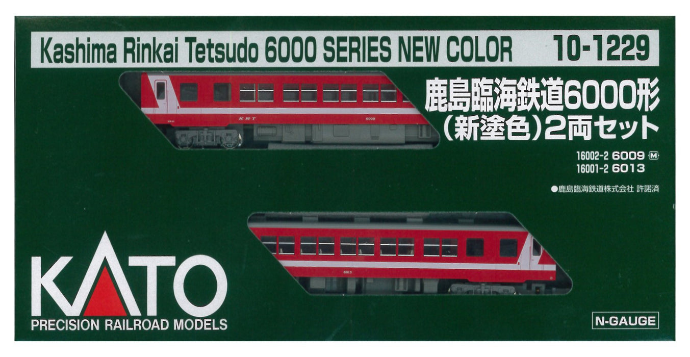 Kato N Gauge 10-1229 Kashima Rinkai Type 6000 Ensemble de 2 voitures avec nouvelle peinture modèle ferroviaire diesel