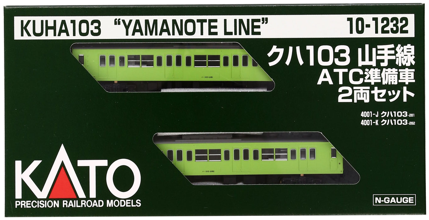 Kato Spur N 10-1232 Yamanote Line 2-Wagen-Set Kuha103 ATC Modelleisenbahnzug