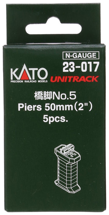 Kato N Gauge Pier No.5 Railway Model Supplies - 5 Piece Set with Auxiliary Joiner