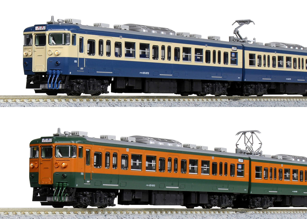 Kato 115 Series 6-Car Railway Model Train Set Shinano N Gauge Shonan/Yokosuka Colors