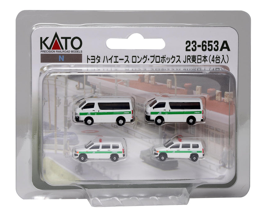 Kato N Gauge Toyota Hiace Long Pro Box JR East 23-653A 4 Unit Railway Model Set